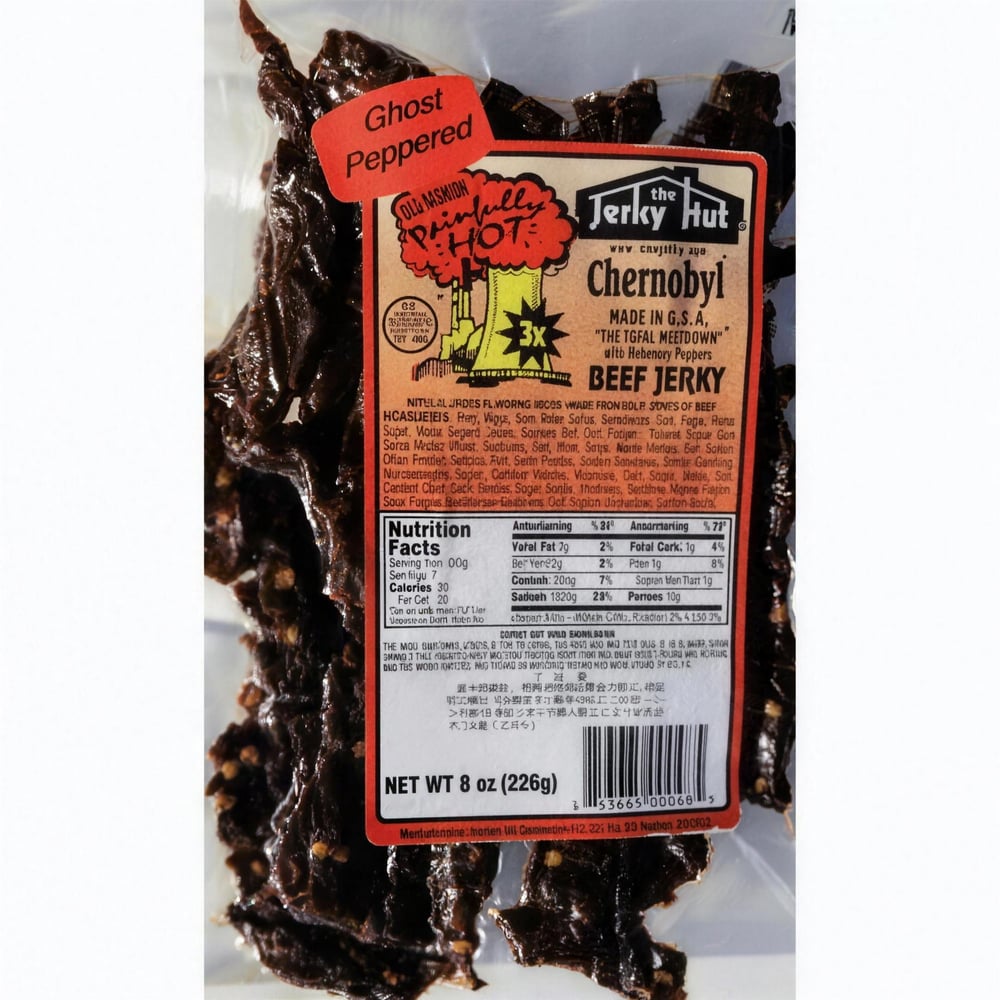 Chernobyl Extremely Hot Ghost Pepper Beef Jerky