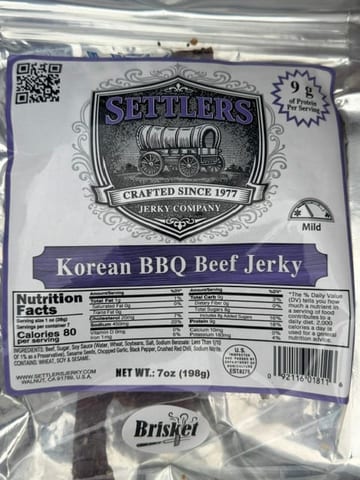 Korean BBQ Brisket Beef Jerky