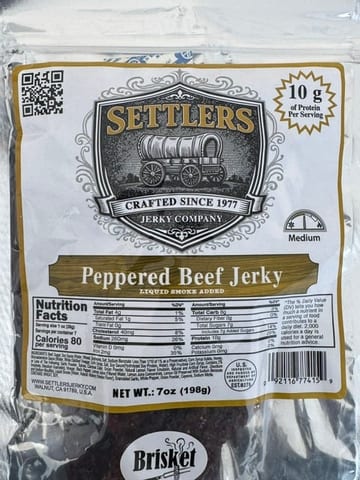 Peppered Brisket Beef Jerky