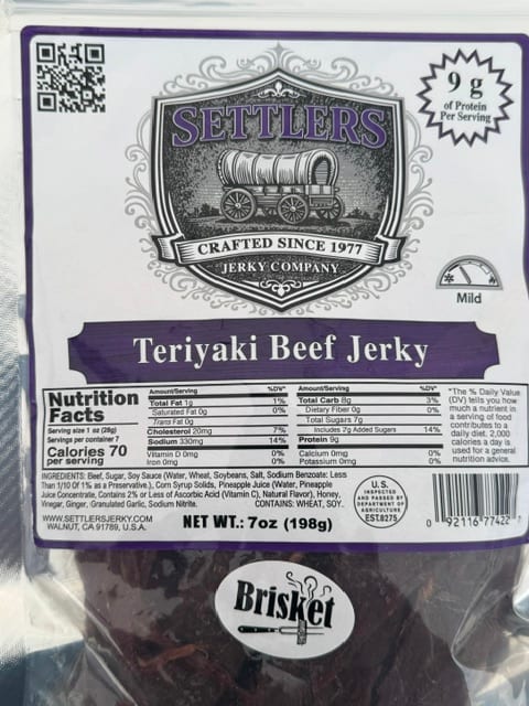 Teriyaki Brisket Beef Jerky